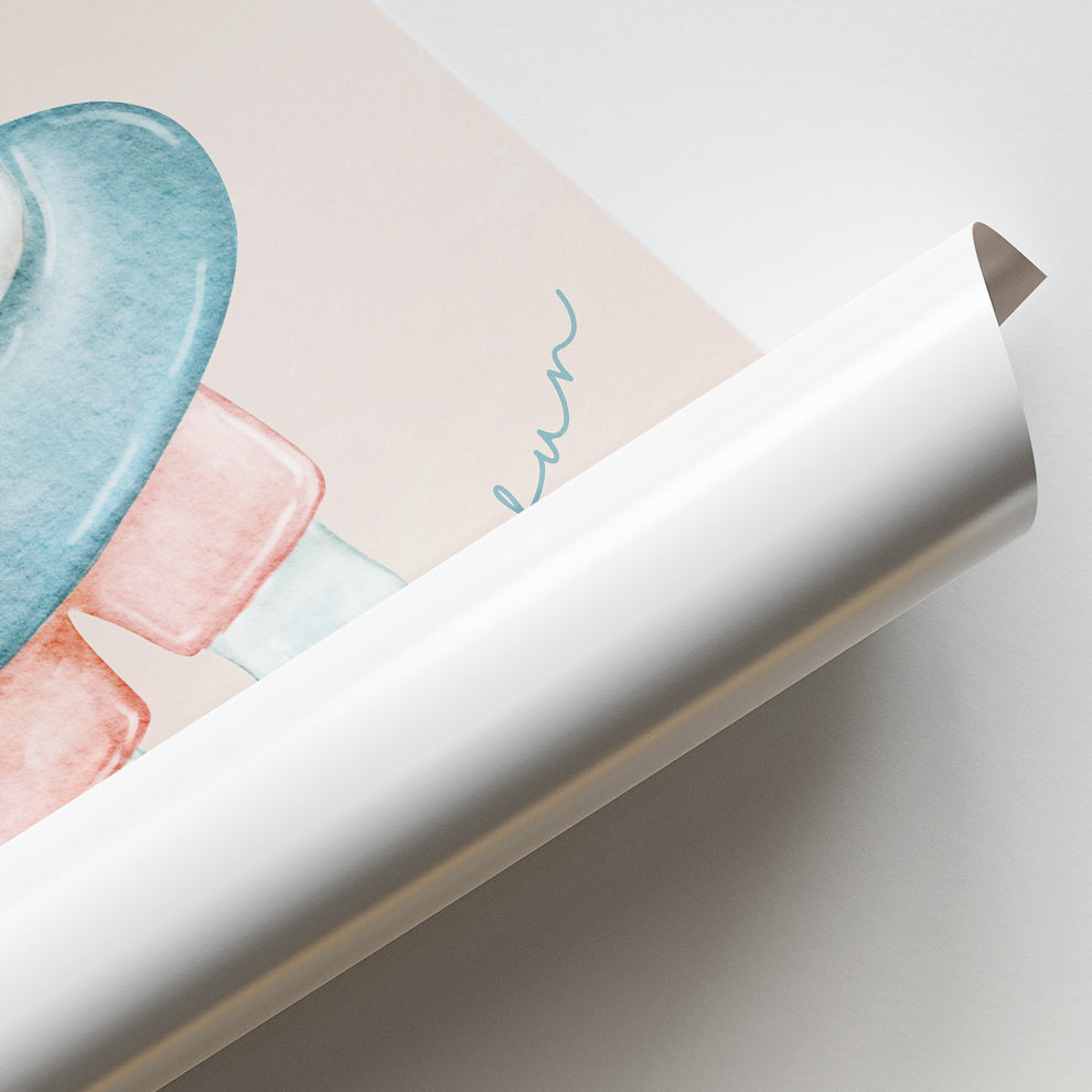 Playful Elephant “Let’s Have Fun” Poster