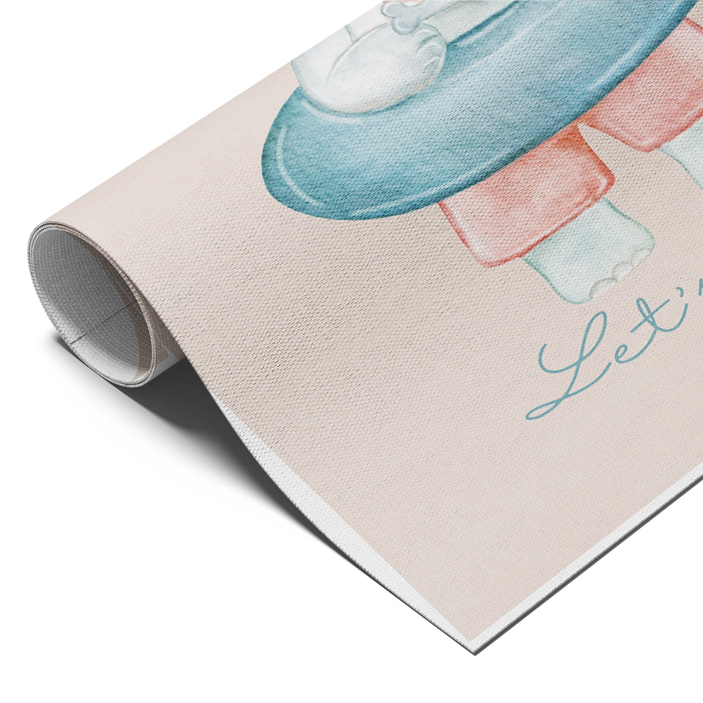 Playful Elephant “Let’s Have Fun” Poster