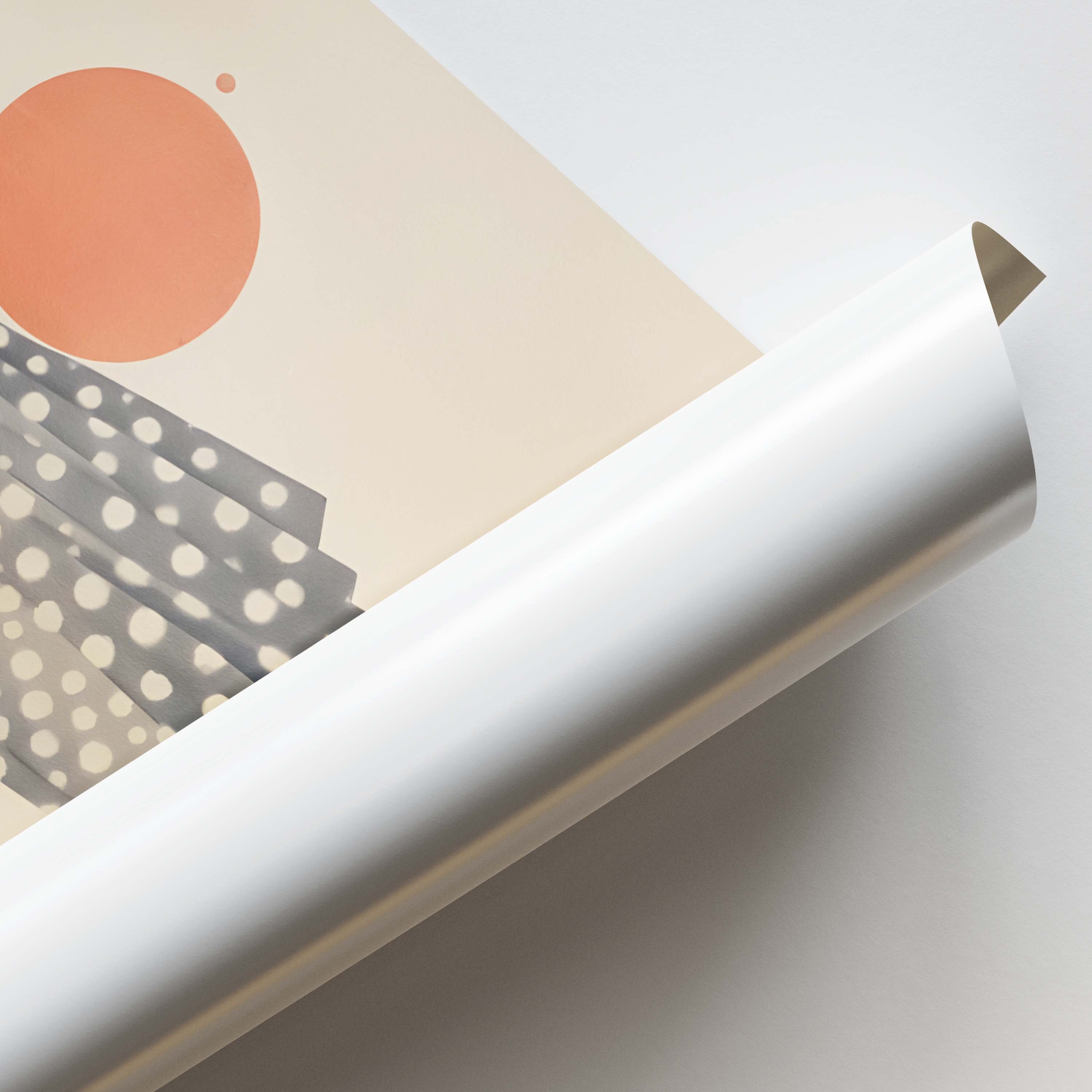 Polka Dot Saree Silhouette Art