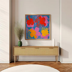 Pop Art Neon Flowers