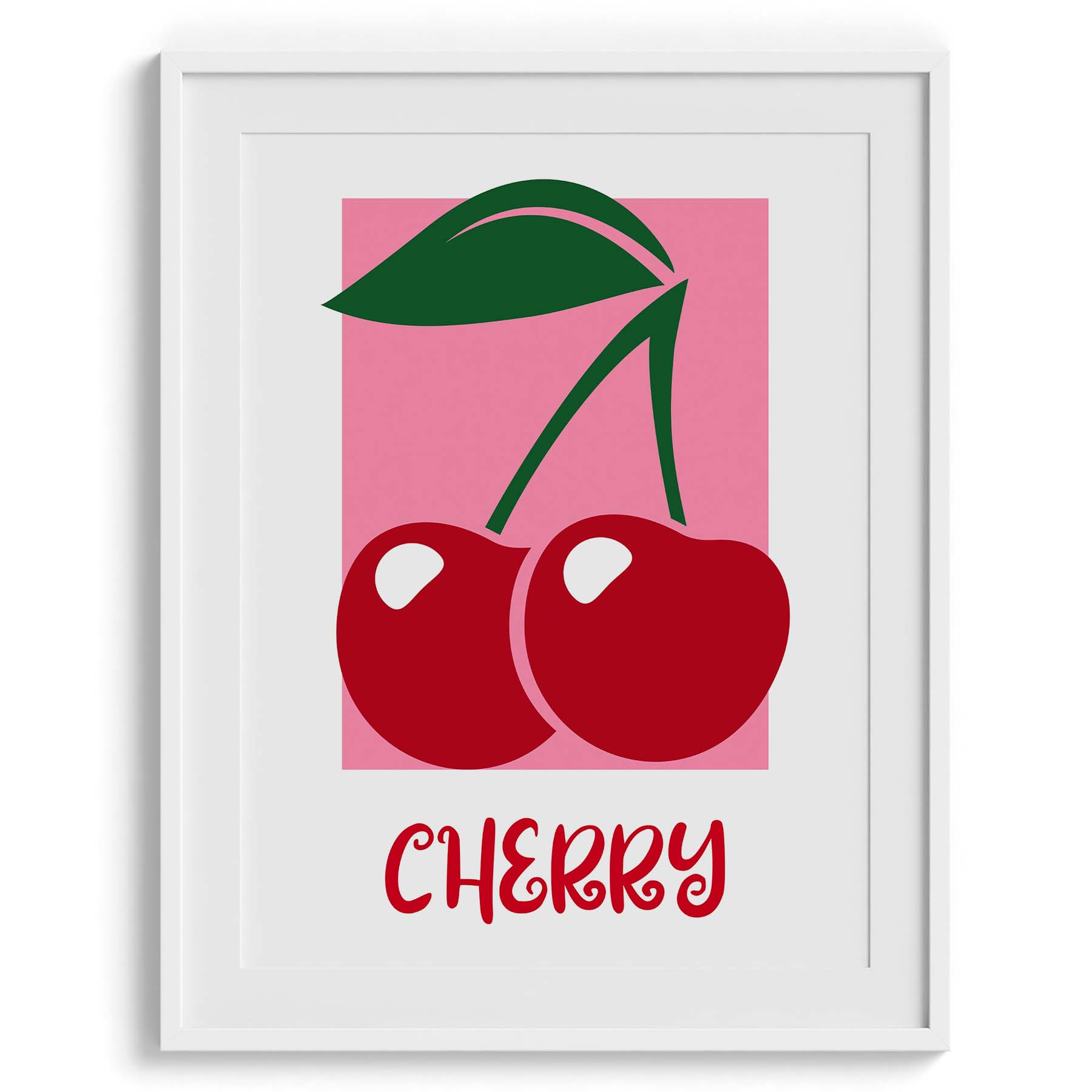Pop Cherry Retro Fruit Poster