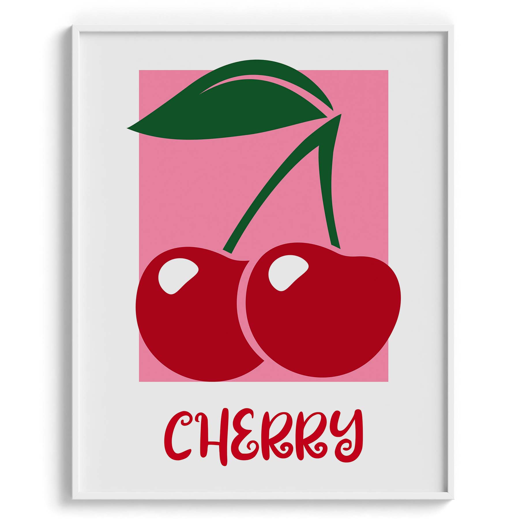 Pop Cherry Retro Fruit Poster