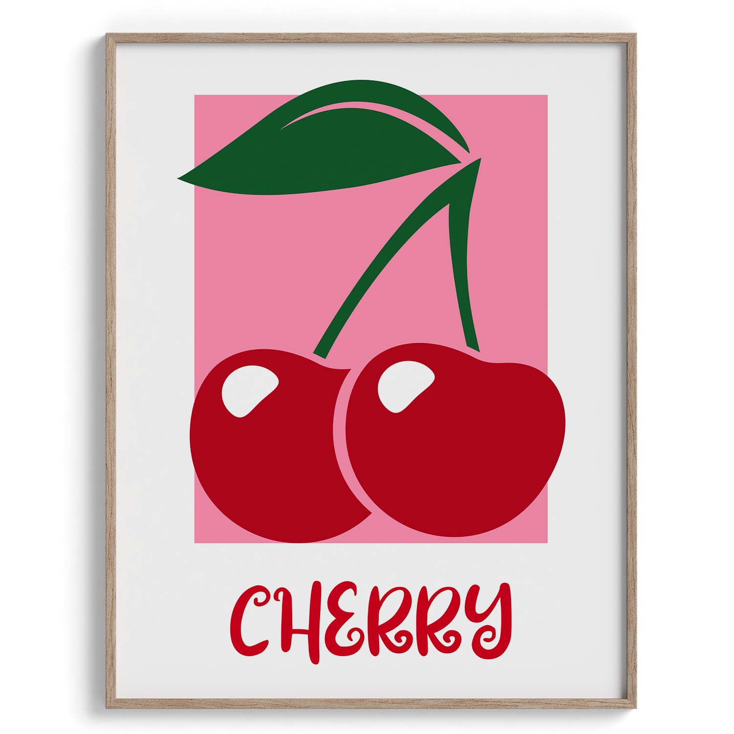 Pop Cherry Retro Fruit Poster