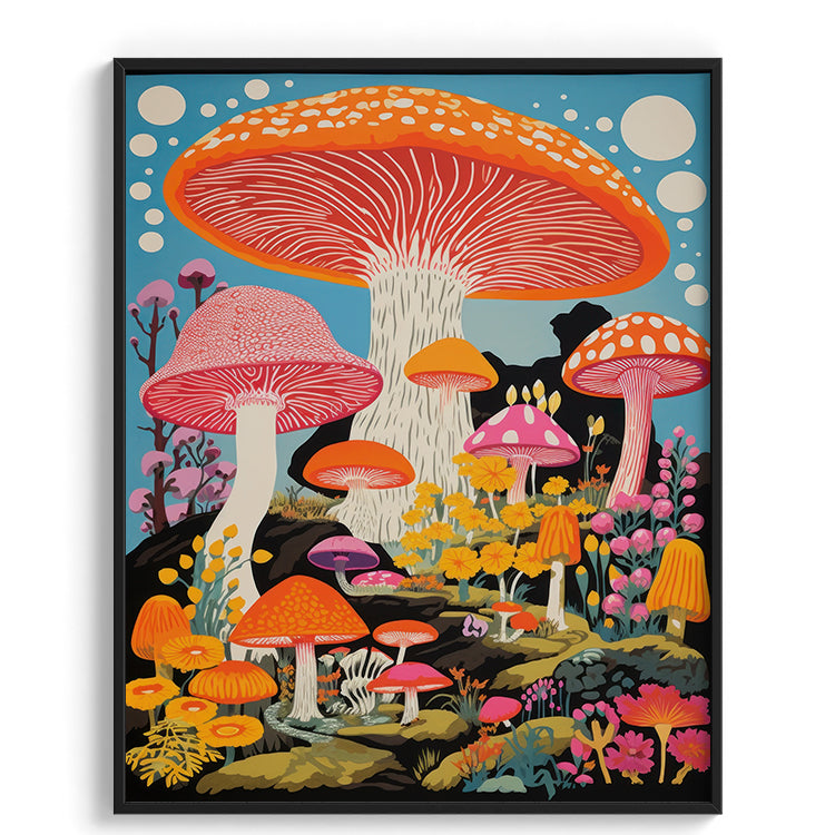 Psychedelic Fantasy Mushroom Garden