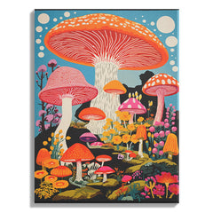 Psychedelic Fantasy Mushroom Garden