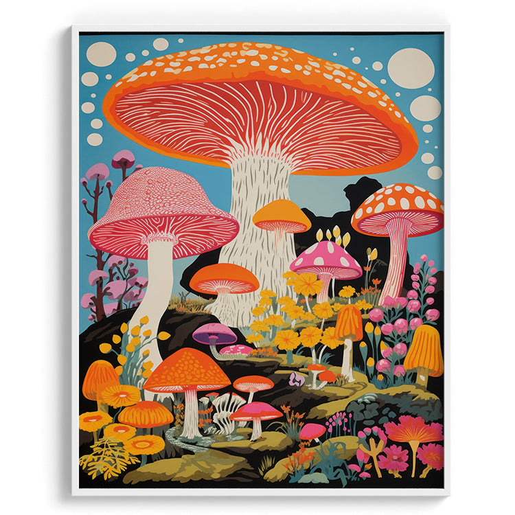 Psychedelic Fantasy Mushroom Garden