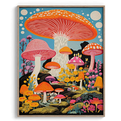 Psychedelic Fantasy Mushroom Garden