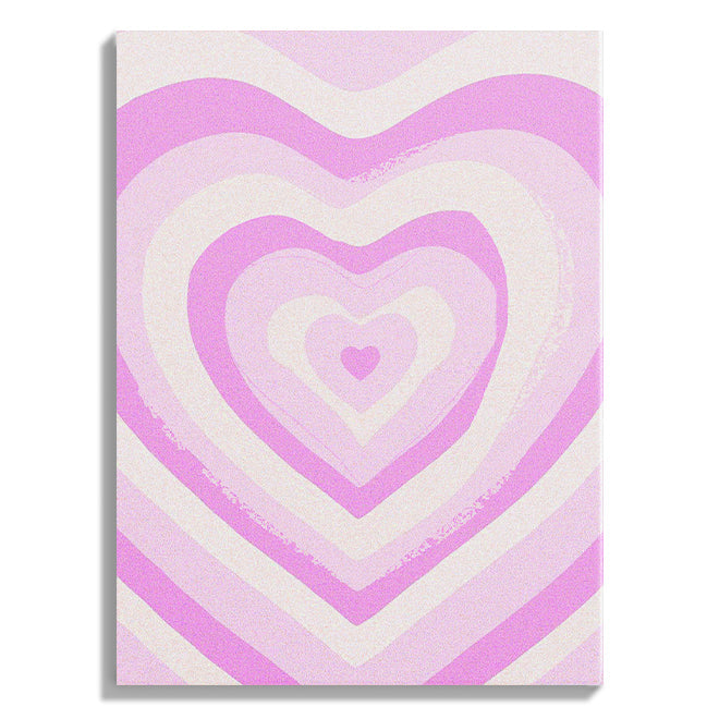 Radiating Heart Retro Pop Poster