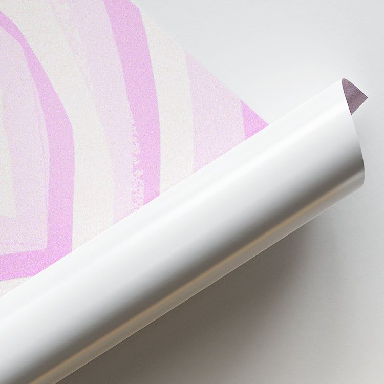 Radiating Heart Retro Pop Poster