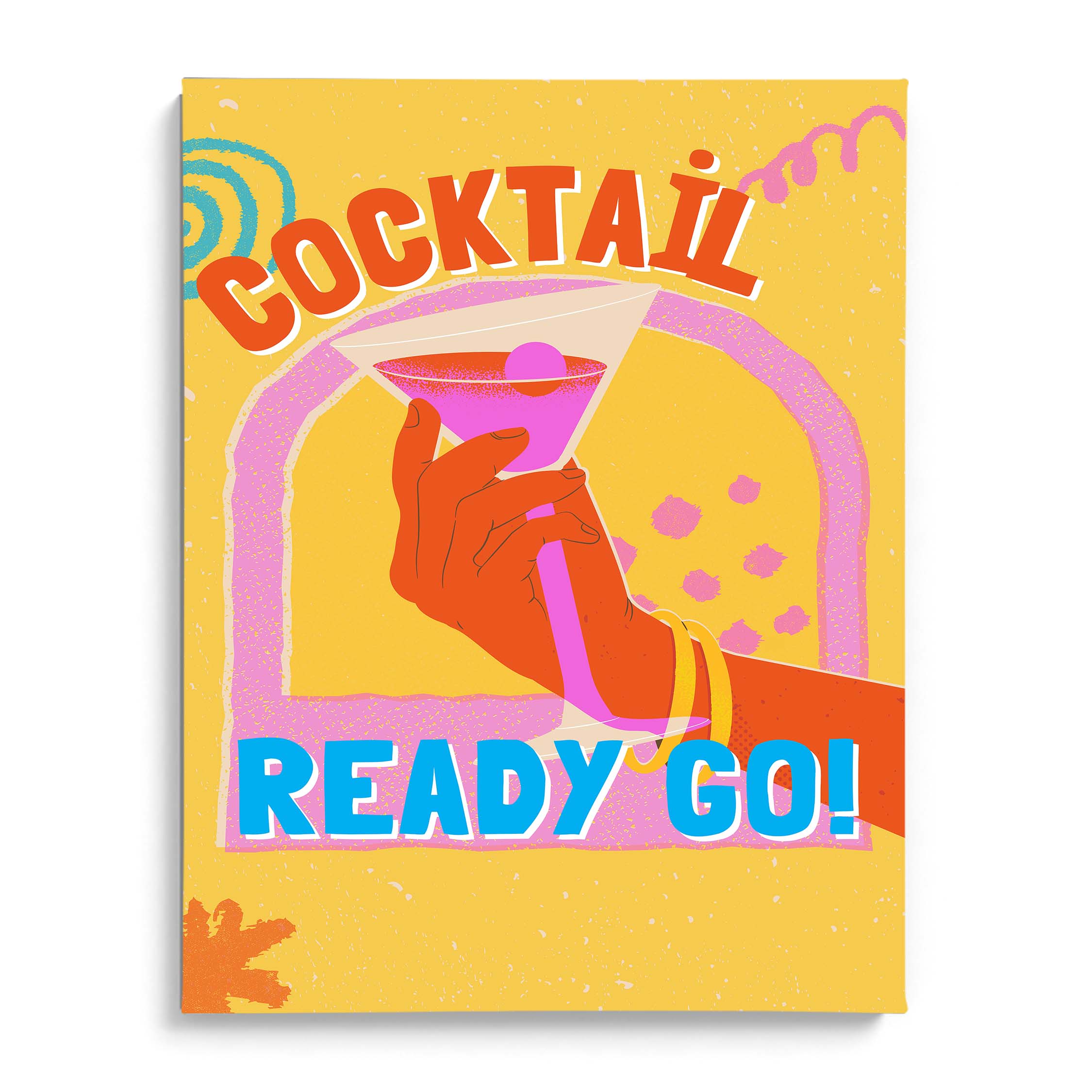 Ready Go Cocktail Martini Modern Wall Art