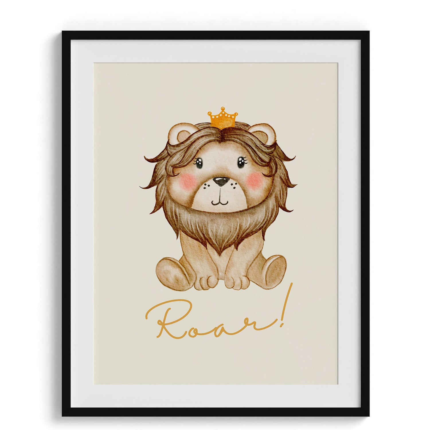 Roar! Little Lion Cub Print