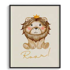 Roar! Little Lion Cub Print