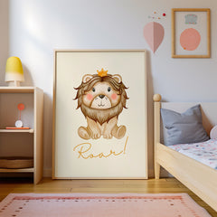 Roar! Little Lion Cub Print