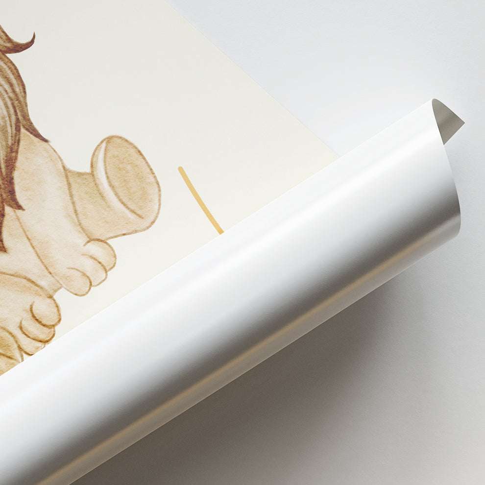 Roar! Little Lion Cub Print