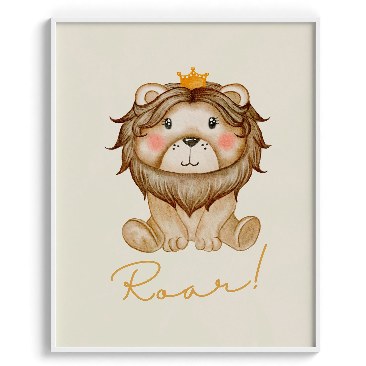 Roar! Little Lion Cub Print