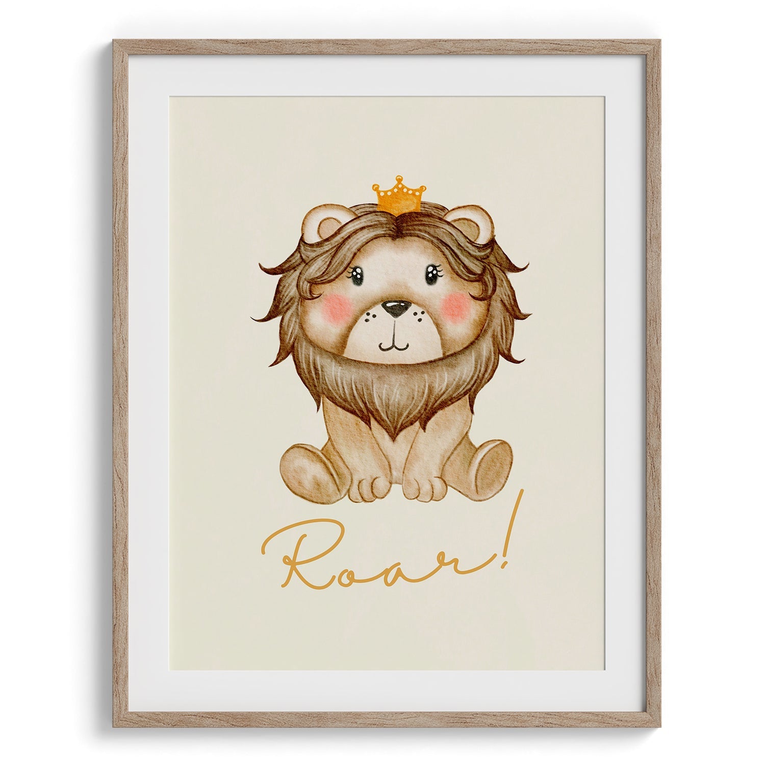 Roar! Little Lion Cub Print