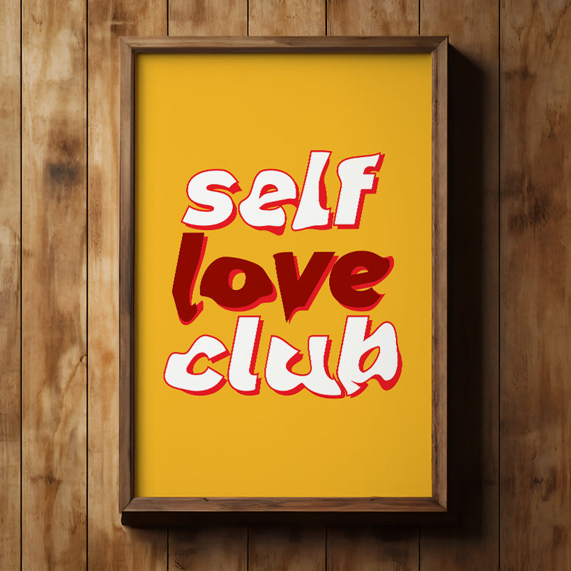 Self Love Club Bold Typography