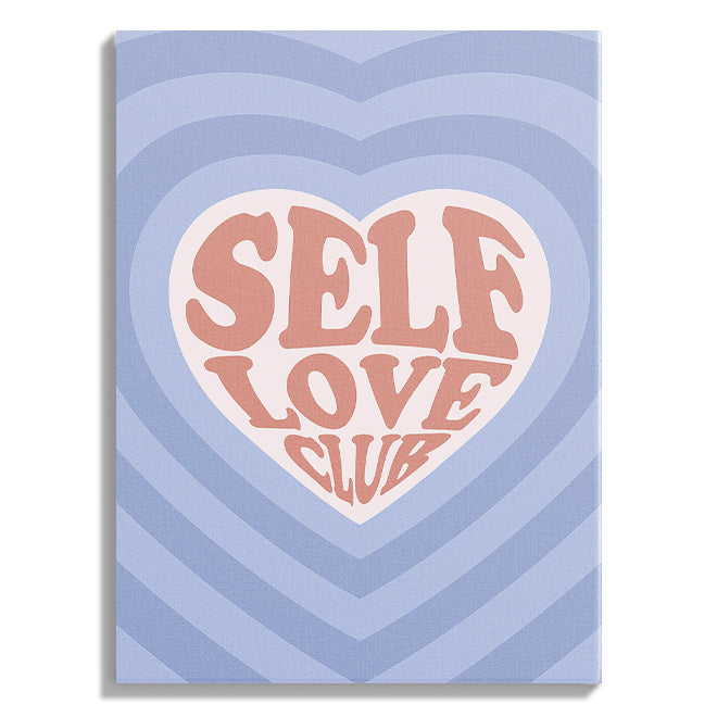 Self Love Club Heart Retro Print