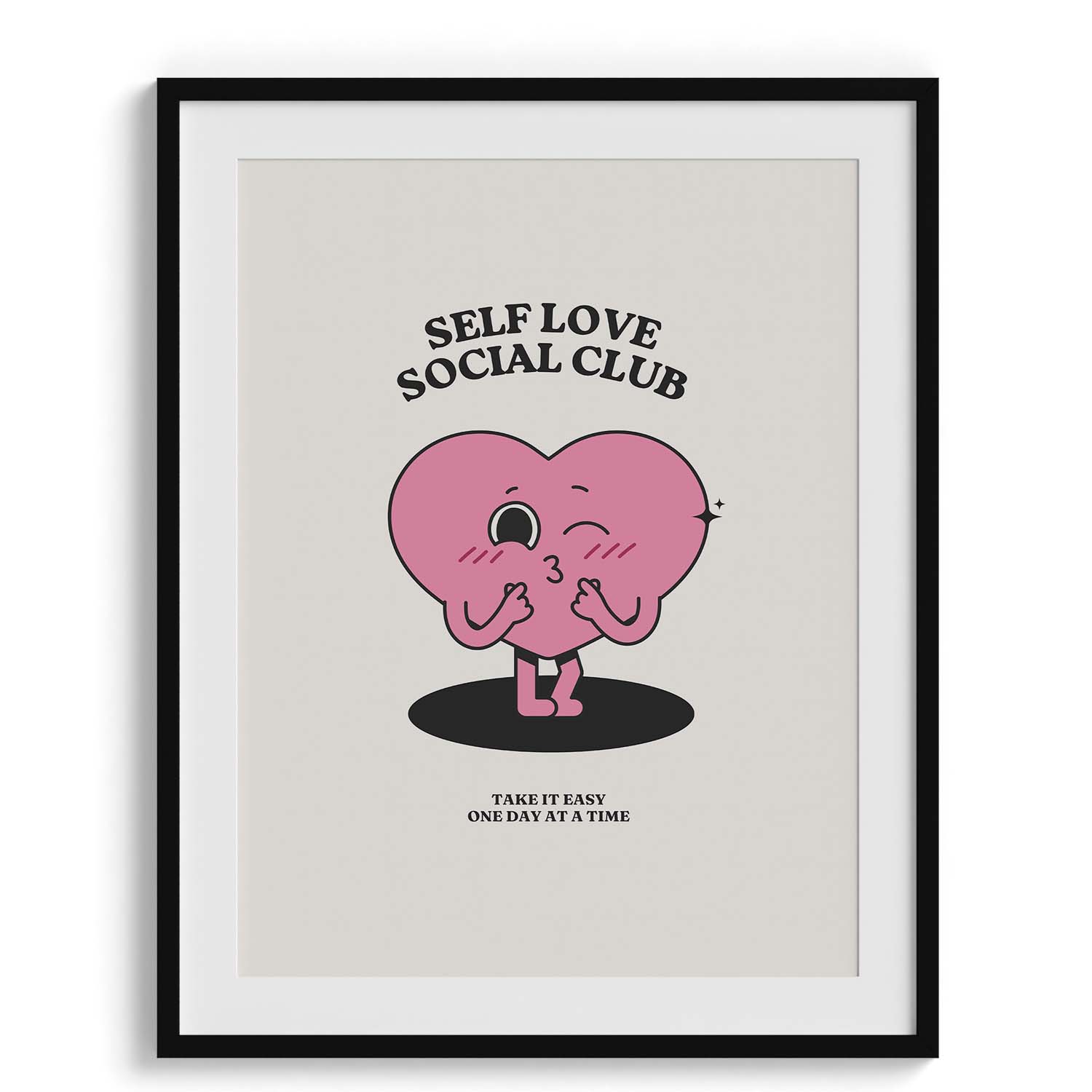 Self Love Social Club Cartoon Heart