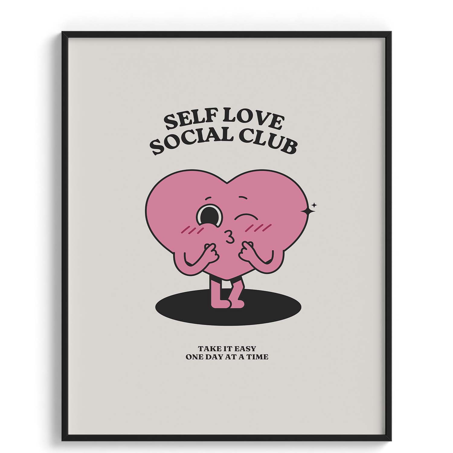 Self Love Social Club Cartoon Heart