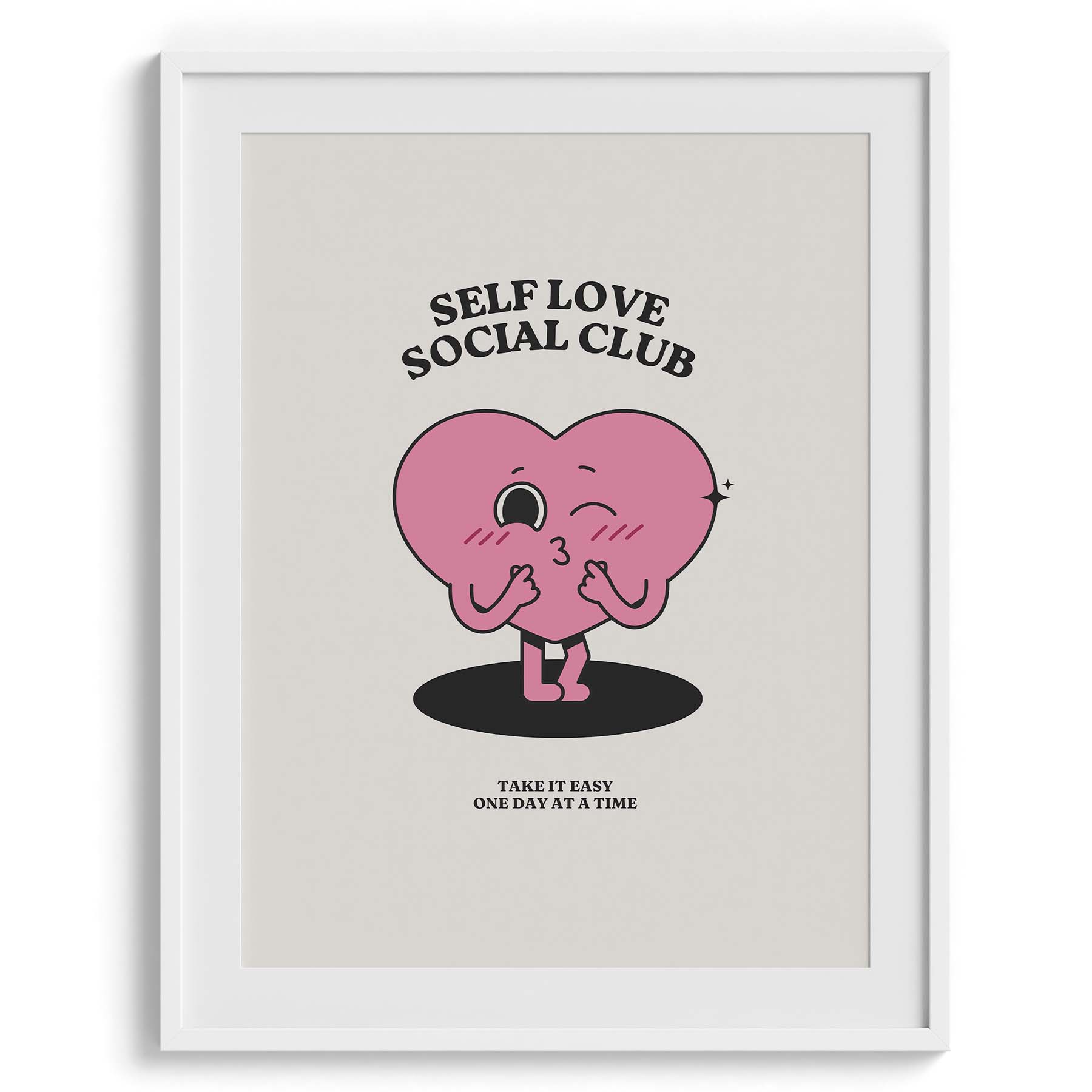 Self Love Social Club Cartoon Heart