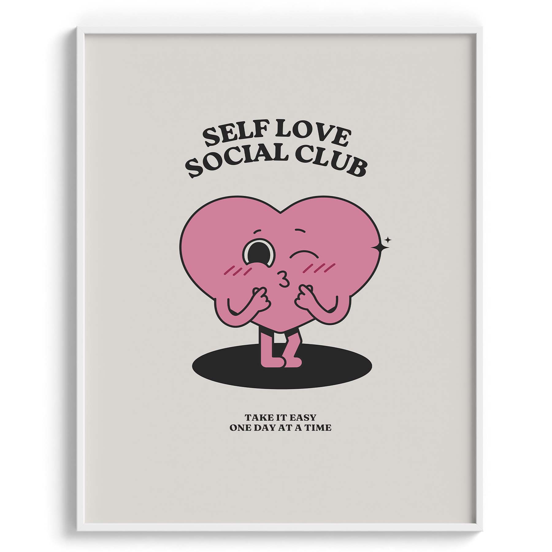 Self Love Social Club Cartoon Heart