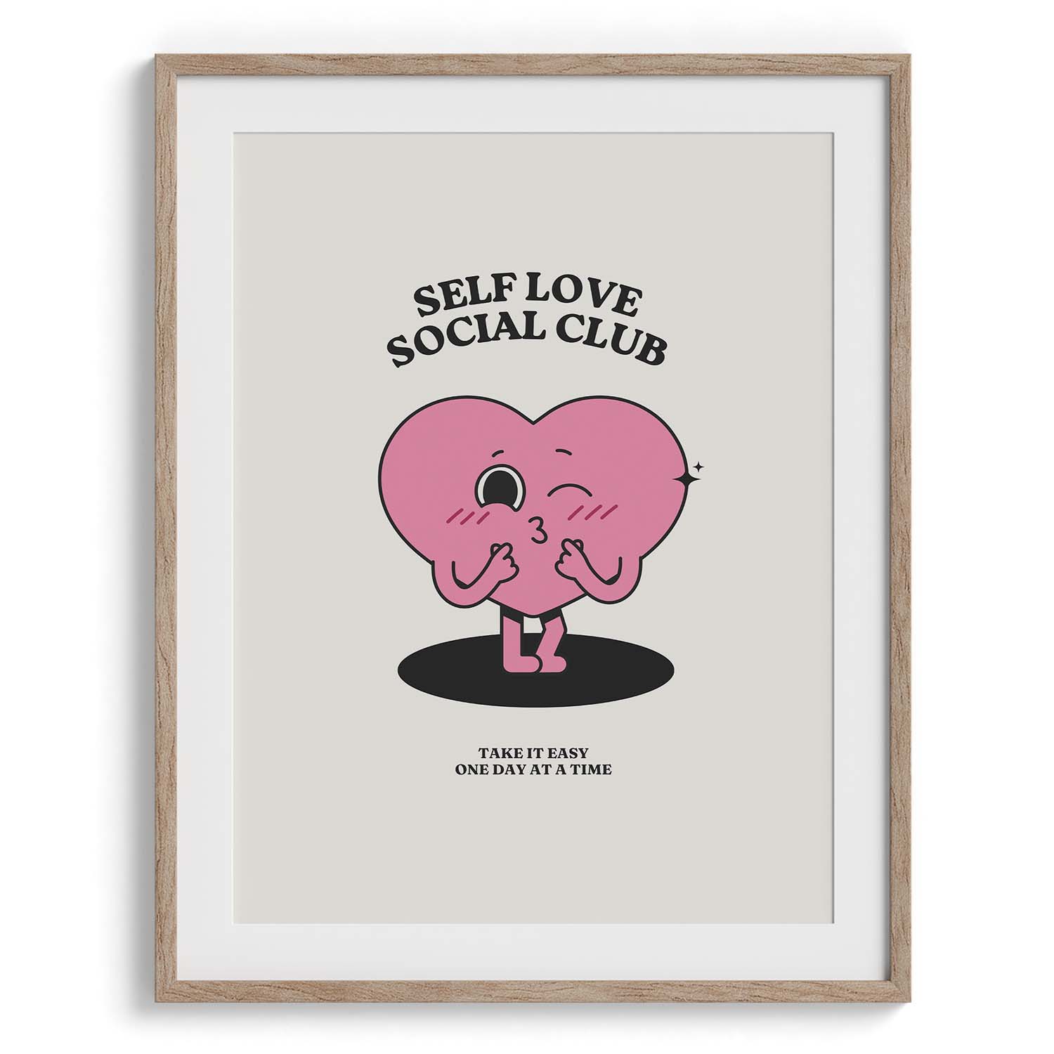 Self Love Social Club Cartoon Heart