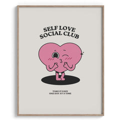 Self Love Social Club Cartoon Heart