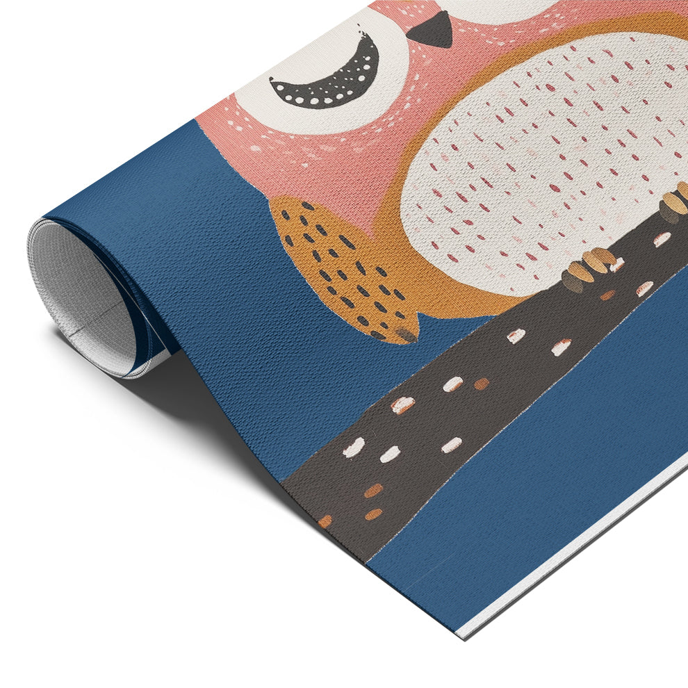 Sleepy Owl Nighttime Print