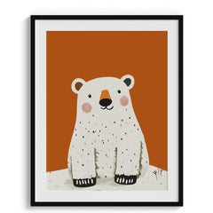 Smiling Polar Bear Wall Art