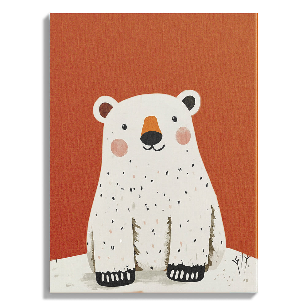Smiling Polar Bear Wall Art