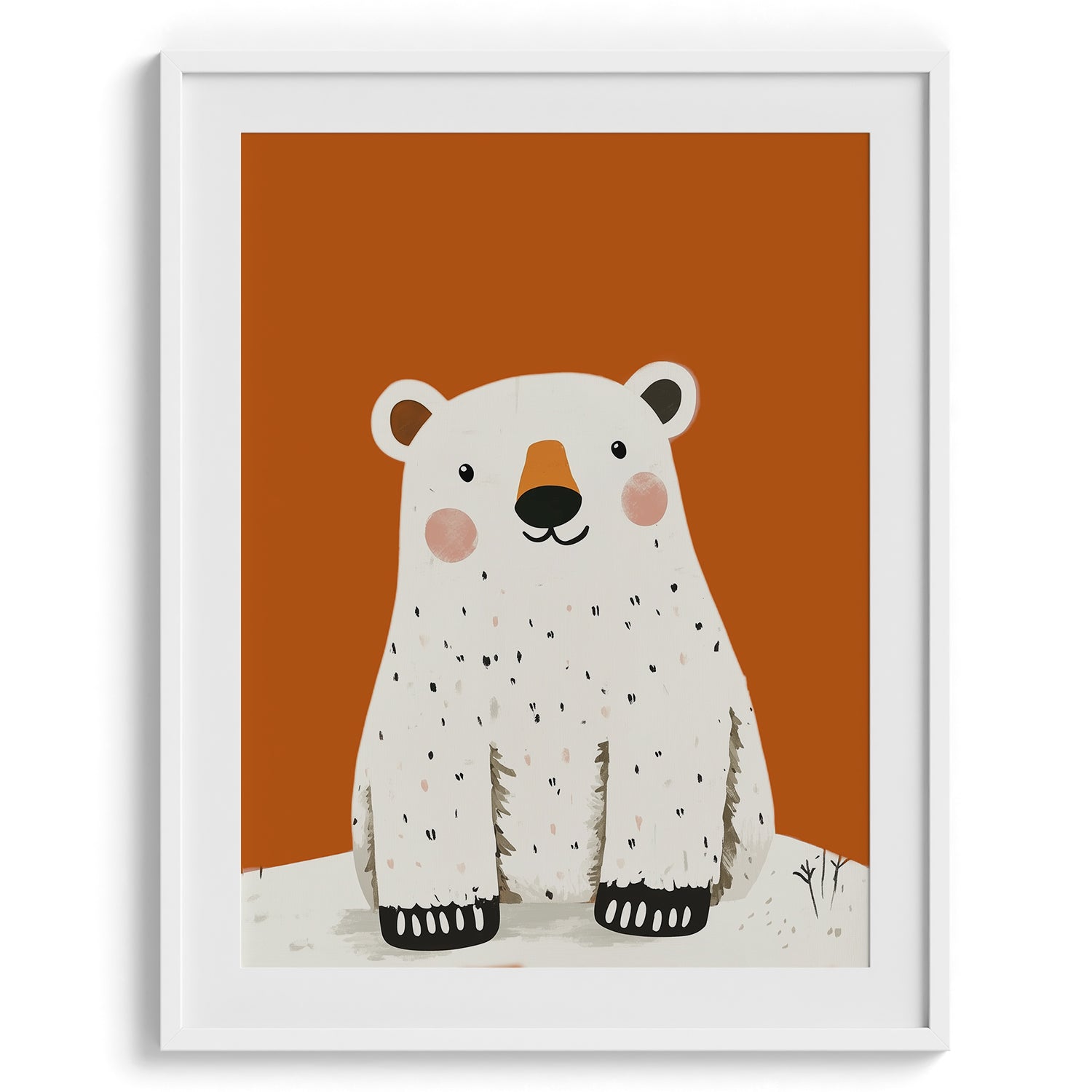 Smiling Polar Bear Wall Art