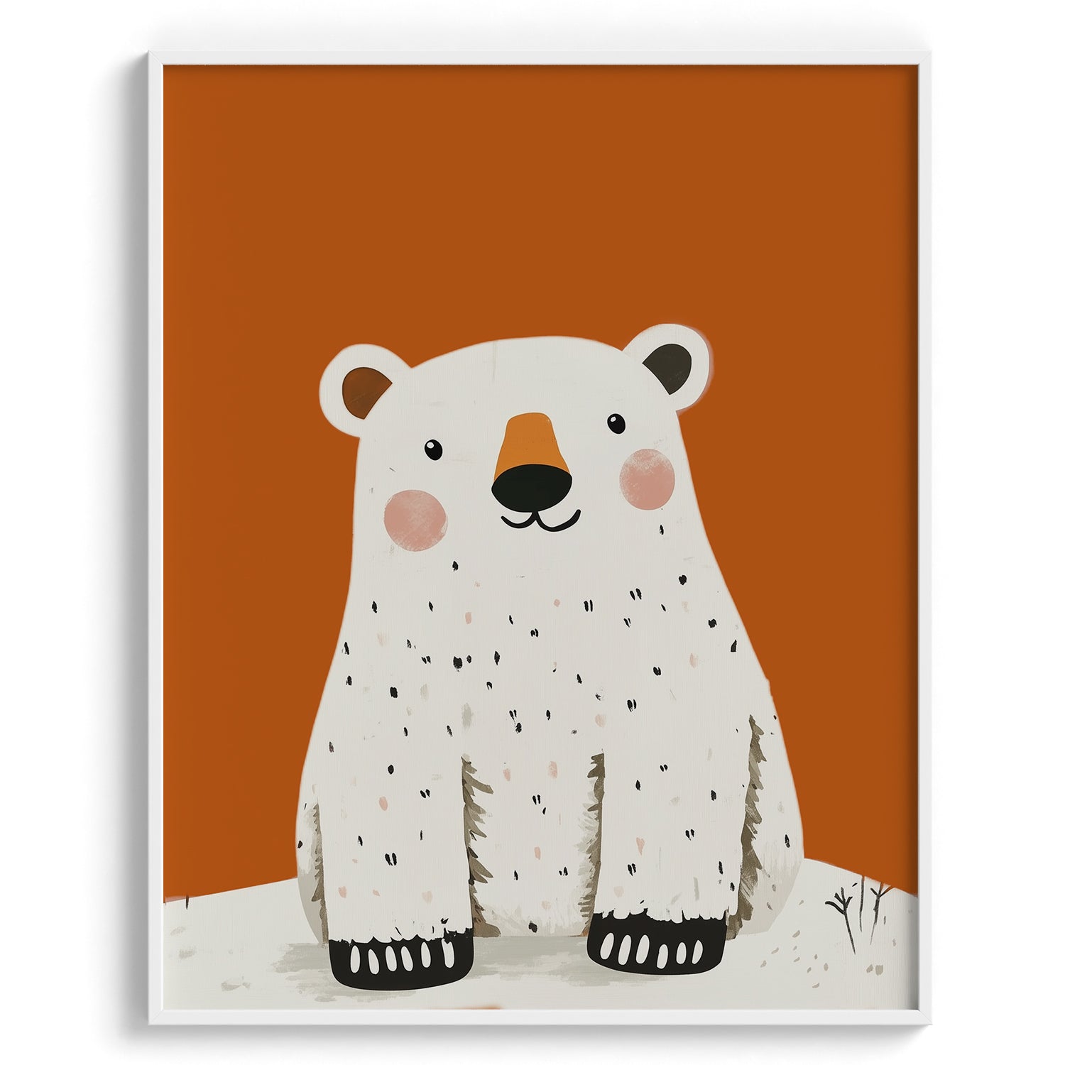 Smiling Polar Bear Wall Art