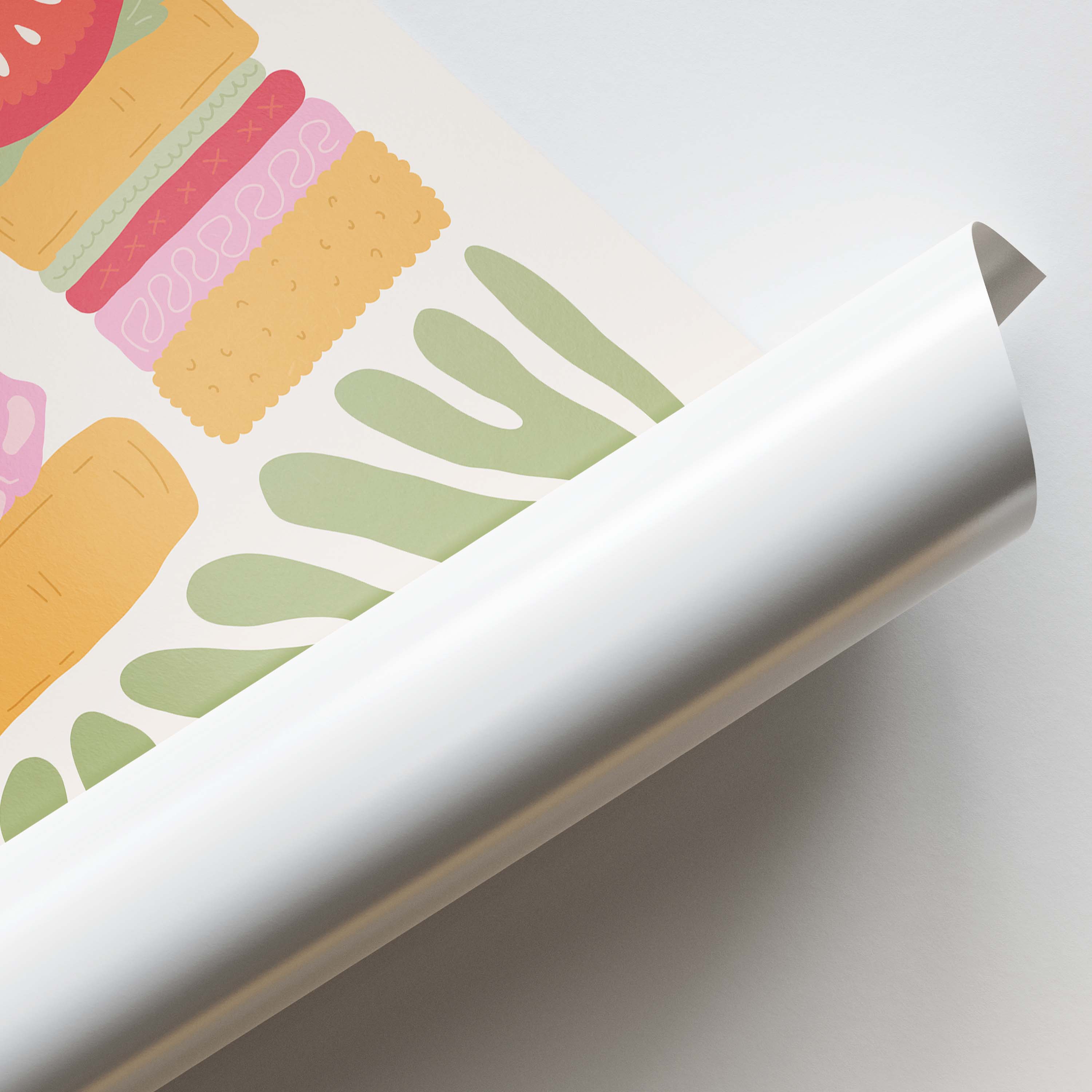 Stacked Sandwiches Wall Poster