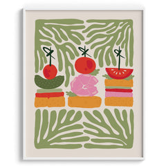 Stacked Sandwiches Wall Poster