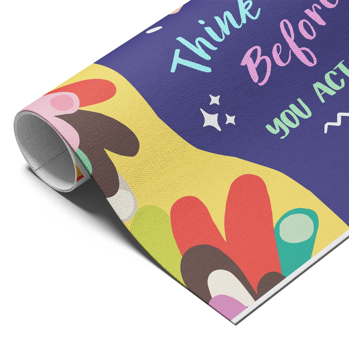 Stop & Think Motivational Hand Art