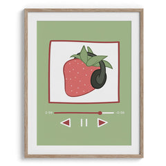 Strawberry Beats – Music Illustration