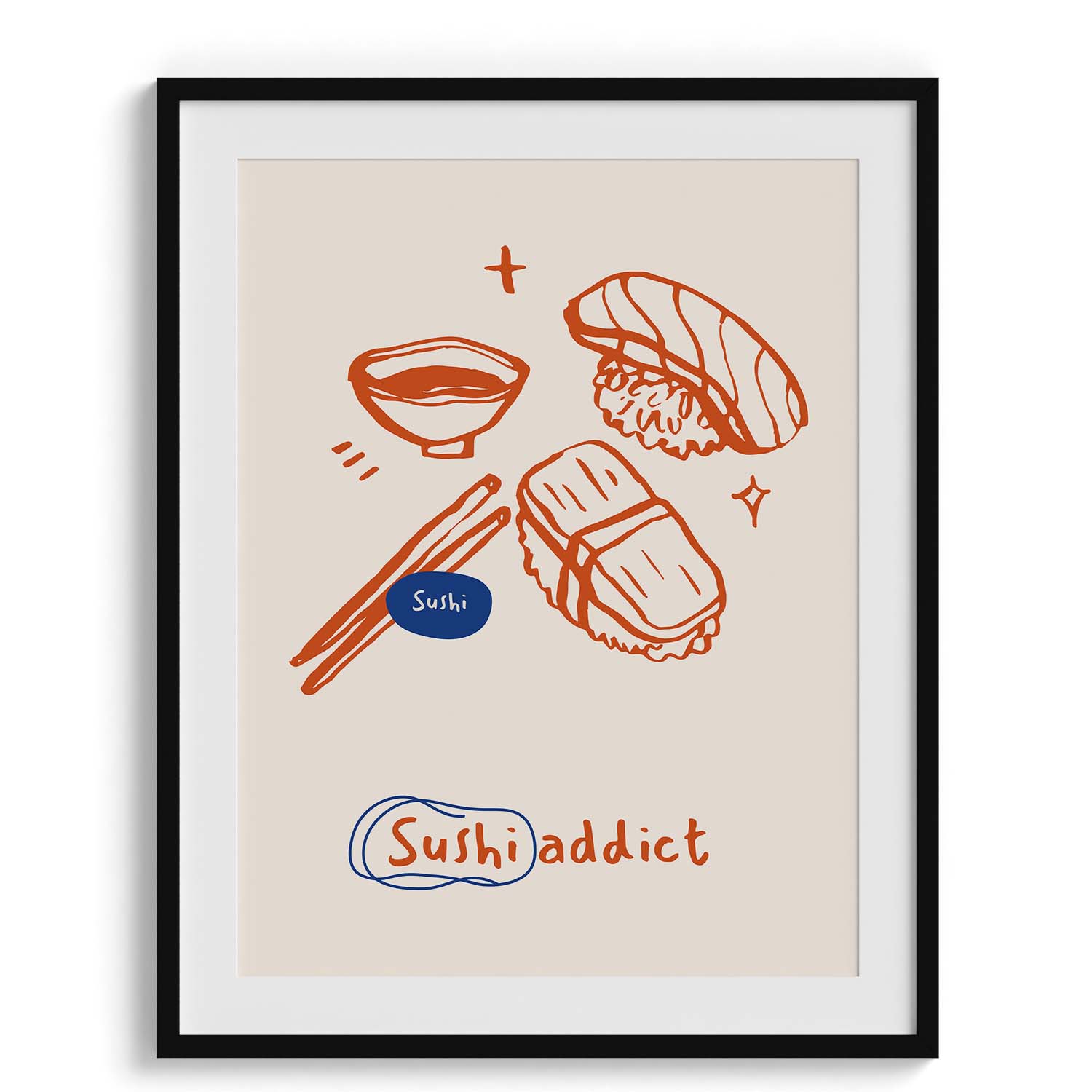 Sushi Addict Wall Art Frames