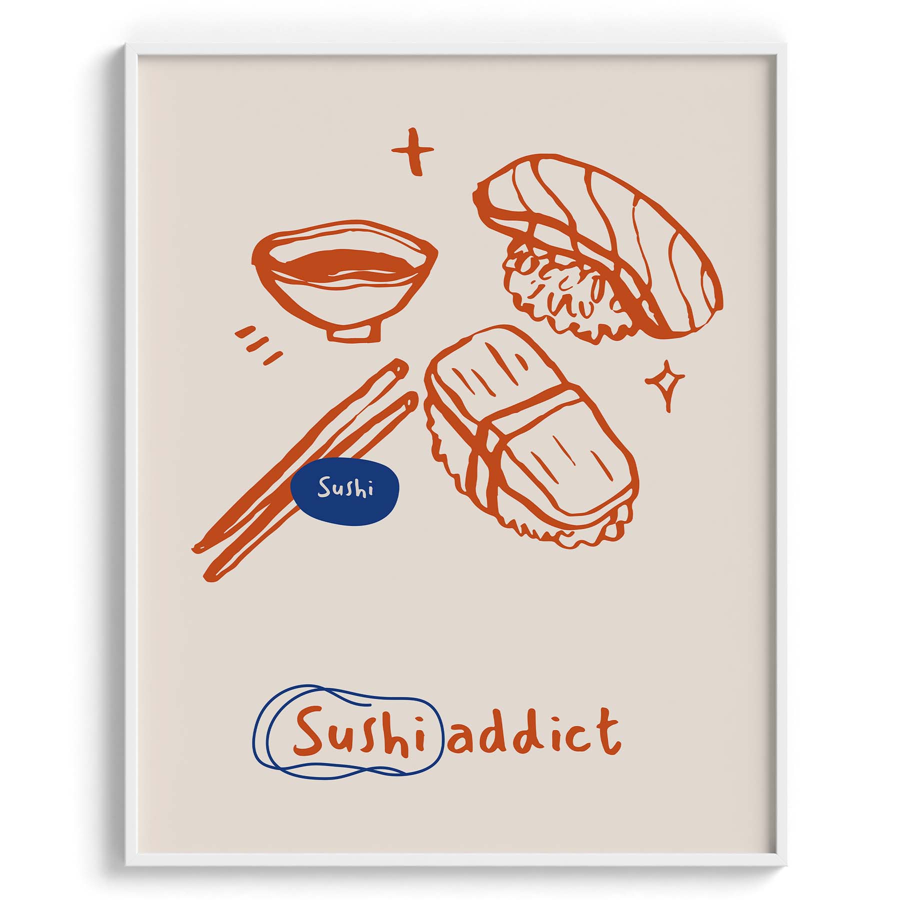 Sushi Addict Wall Art Frames