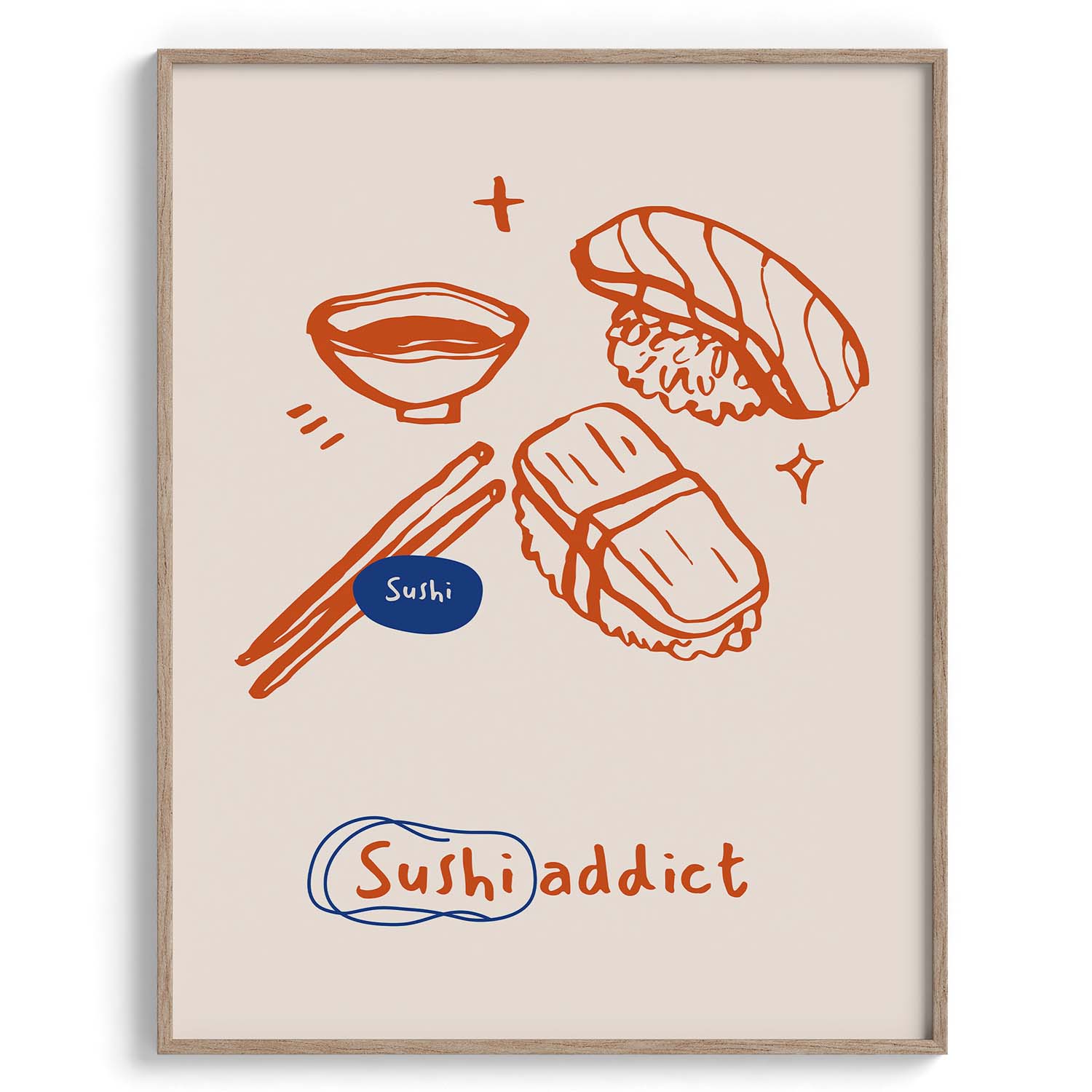 Sushi Addict Wall Art Frames