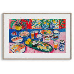Sushi & Sake Feast Framed Art For Wall