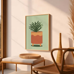 Terracotta Pot Plant Illustration