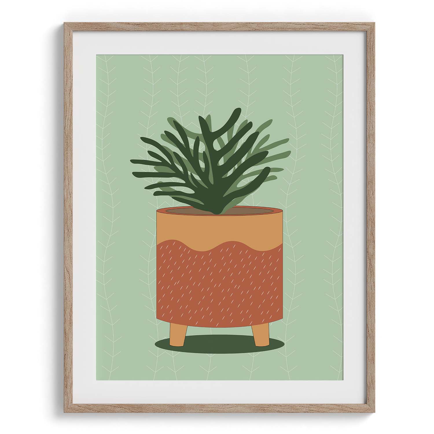 Terracotta Pot Plant Illustration