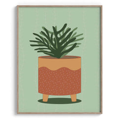 Terracotta Pot Plant Illustration
