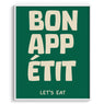 Bon Appetit Lets Eat Wall Painting For Cafe