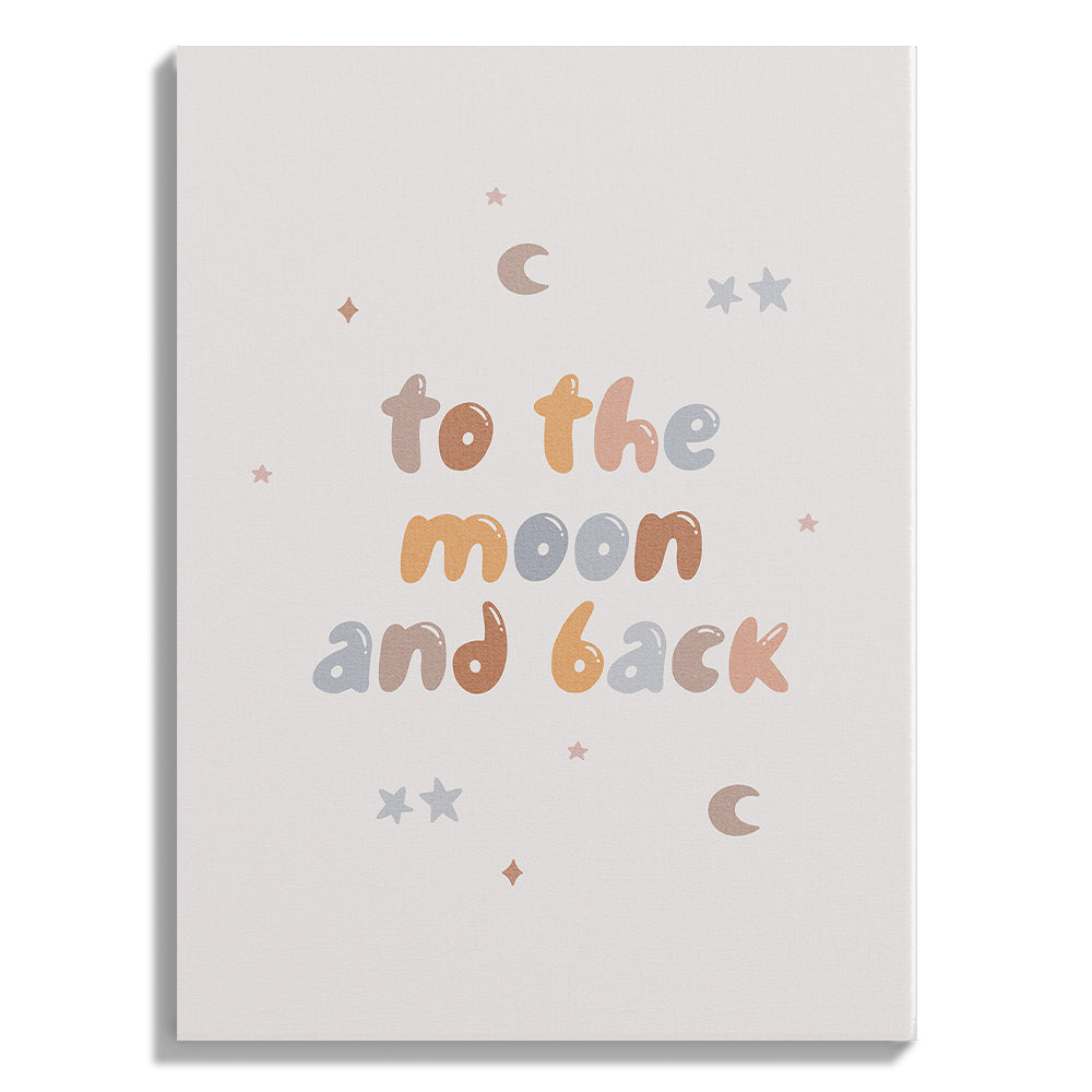 To the Moon and Back Nursery Print