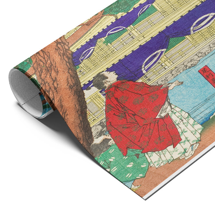 Traditional Japanese Temple Scene