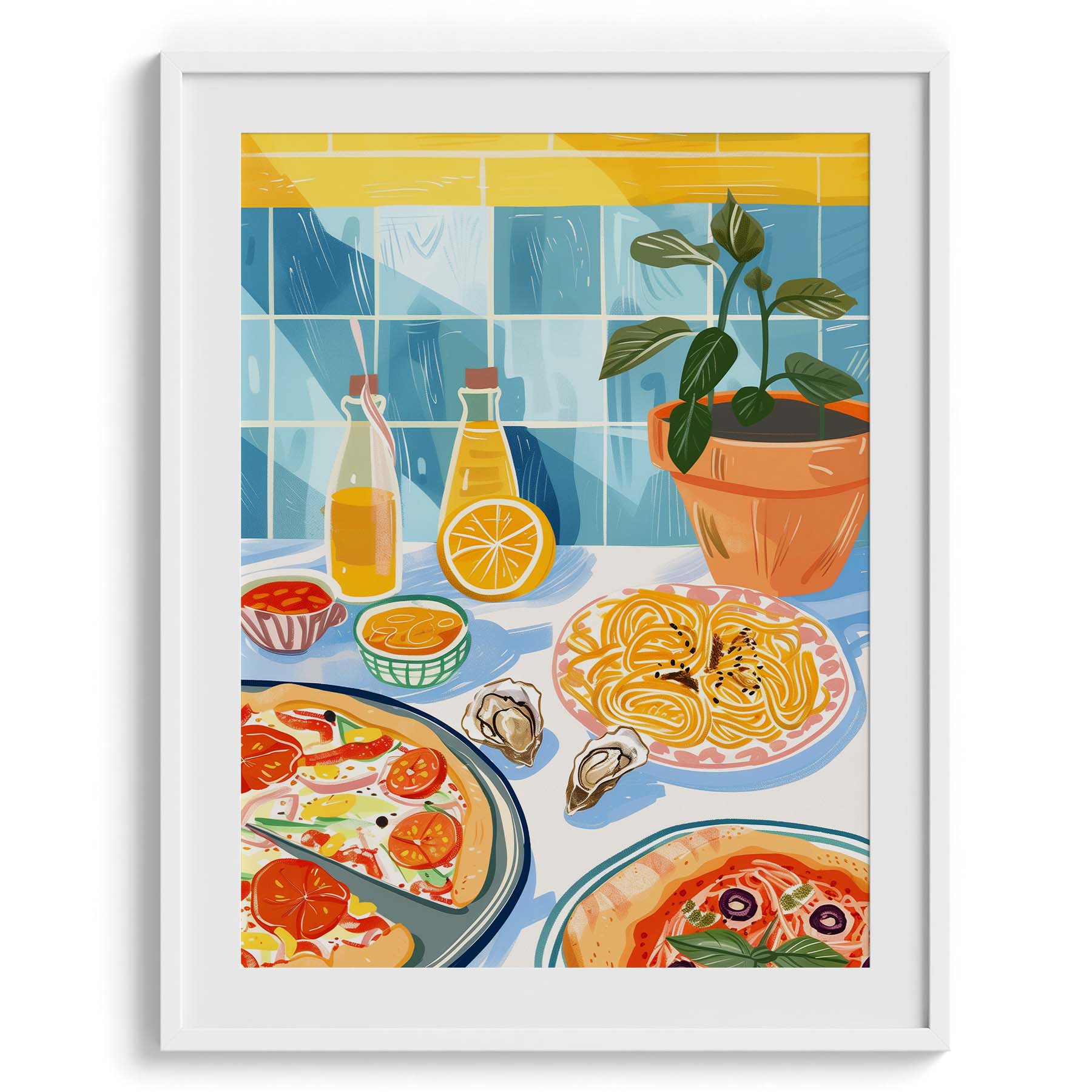 Tuscan Table Spread Canvas Wall Prints