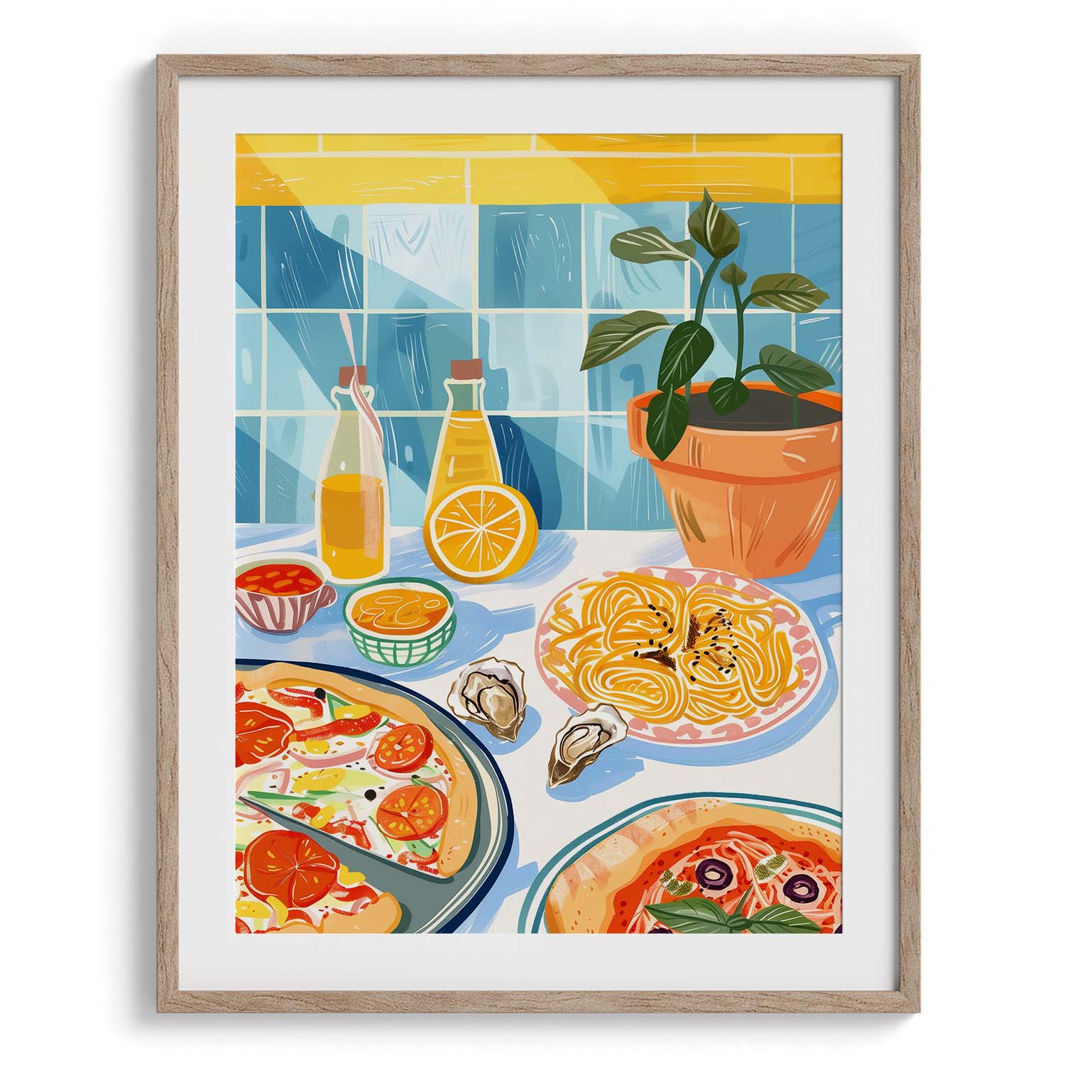 Tuscan Table Spread Canvas Wall Prints