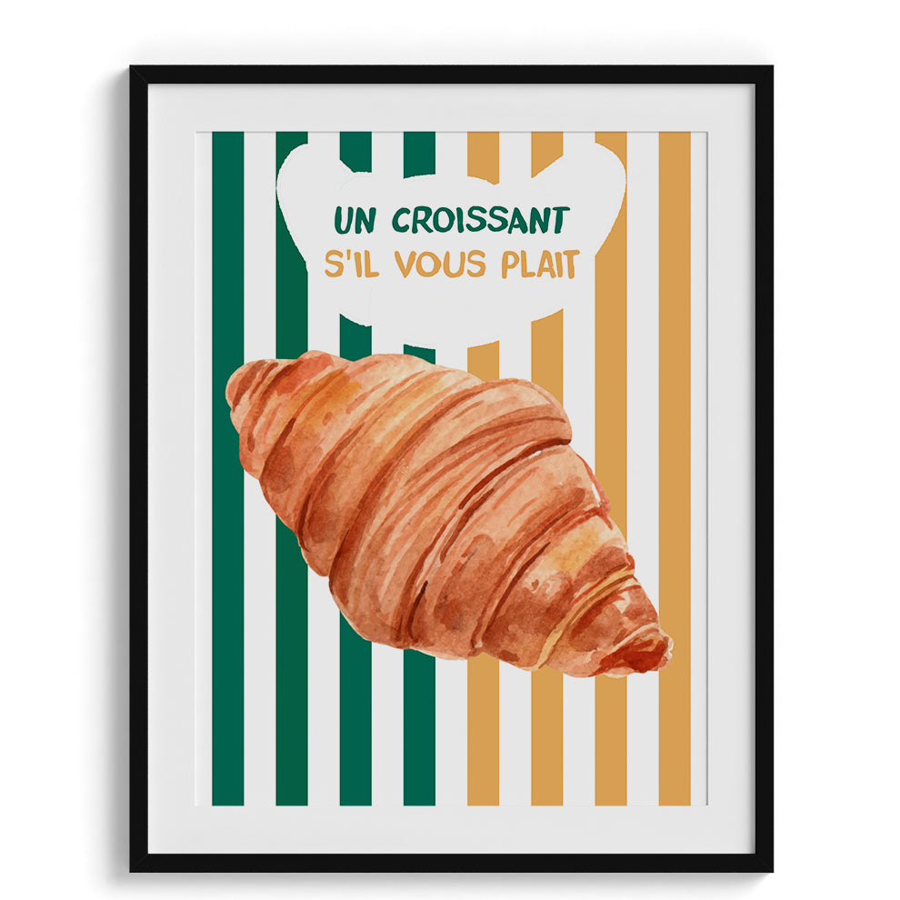 Un Croissant S Il Vous Plait Wall Art Painting